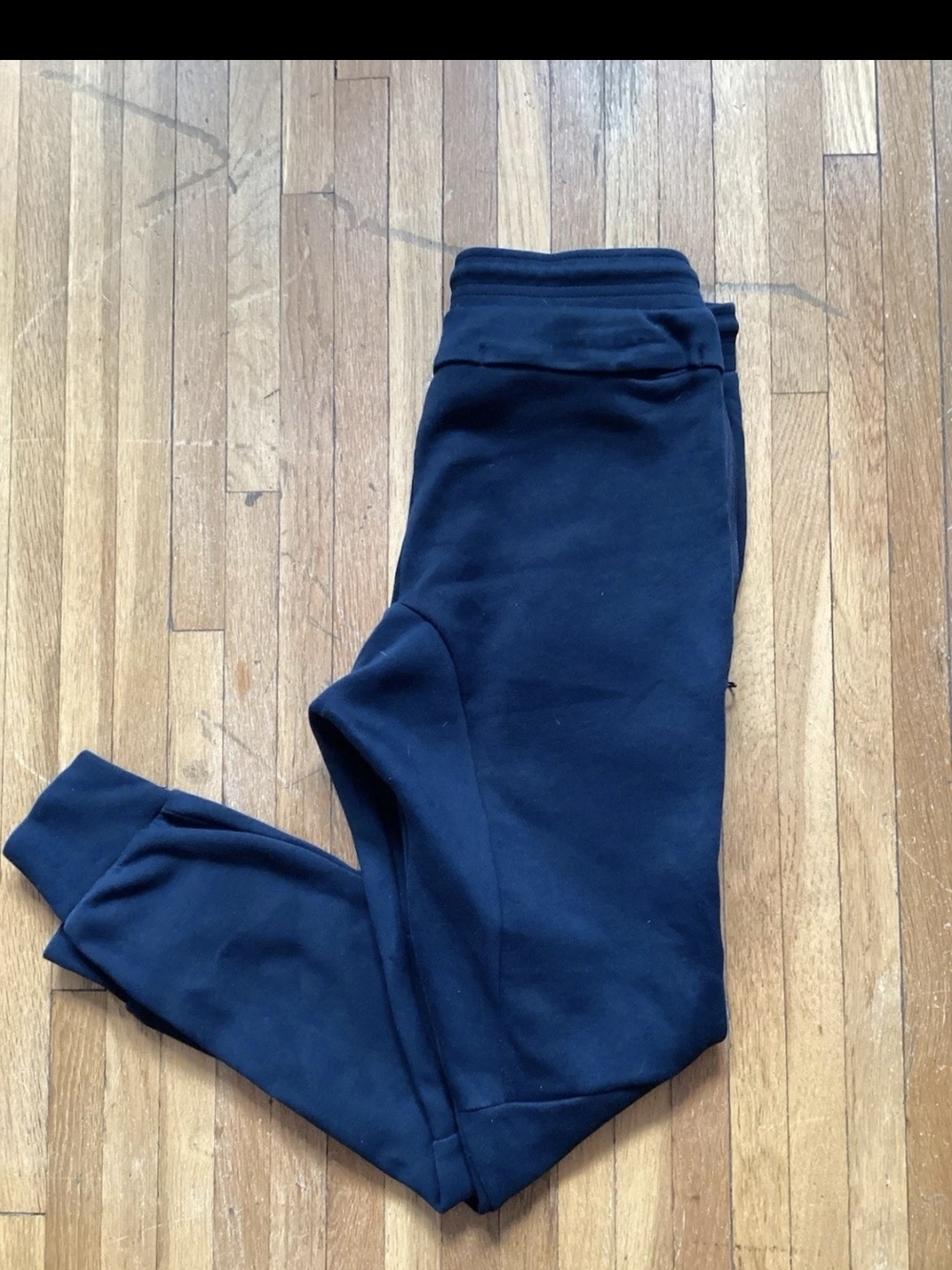 SPORTY Nike Dri-Fit Men's Size Small Solid Black Jogger Sweatpants,Cotton Blend